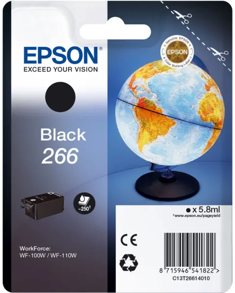 Cartucho de tinta preta Epson 266