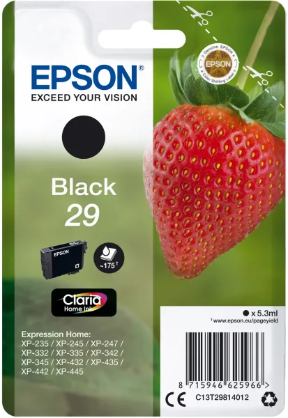 Cartucho de tinta preta Epson 29