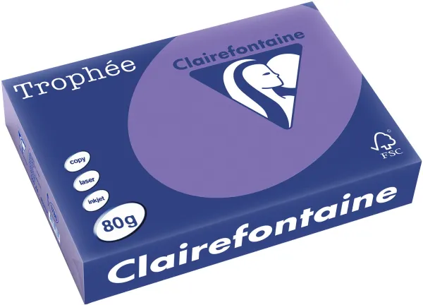 Q-connect Trophee papel para cópia A4 80g roxo forte 500 folhas