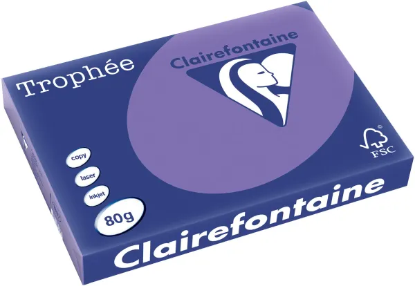 Q-connect Trophee papel para cópia A3 80g roxo forte 500 folhas