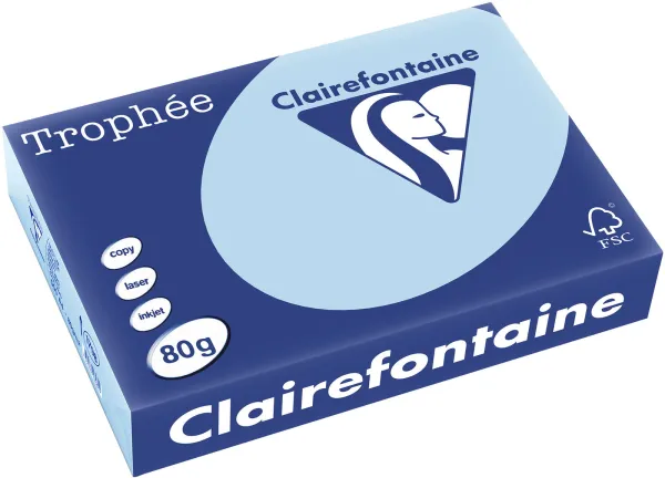Q-connect Trophee papel para cópia A4 80g azul pastel 500 folhas