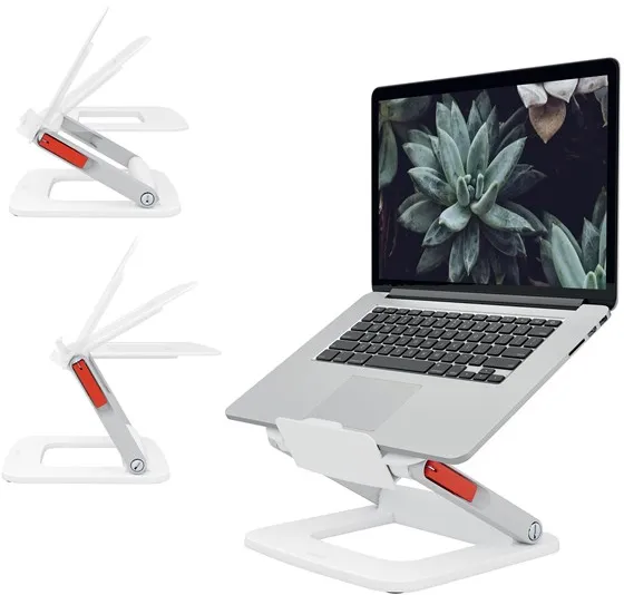 Leitz Ergo suporte para laptop ajustável multiângulo, 63% plástico reciclado, branco
