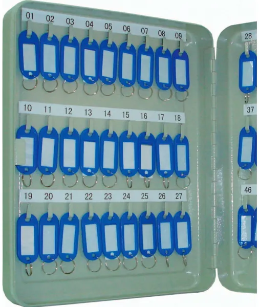 Q-connect armário de chaves para 54 chaves